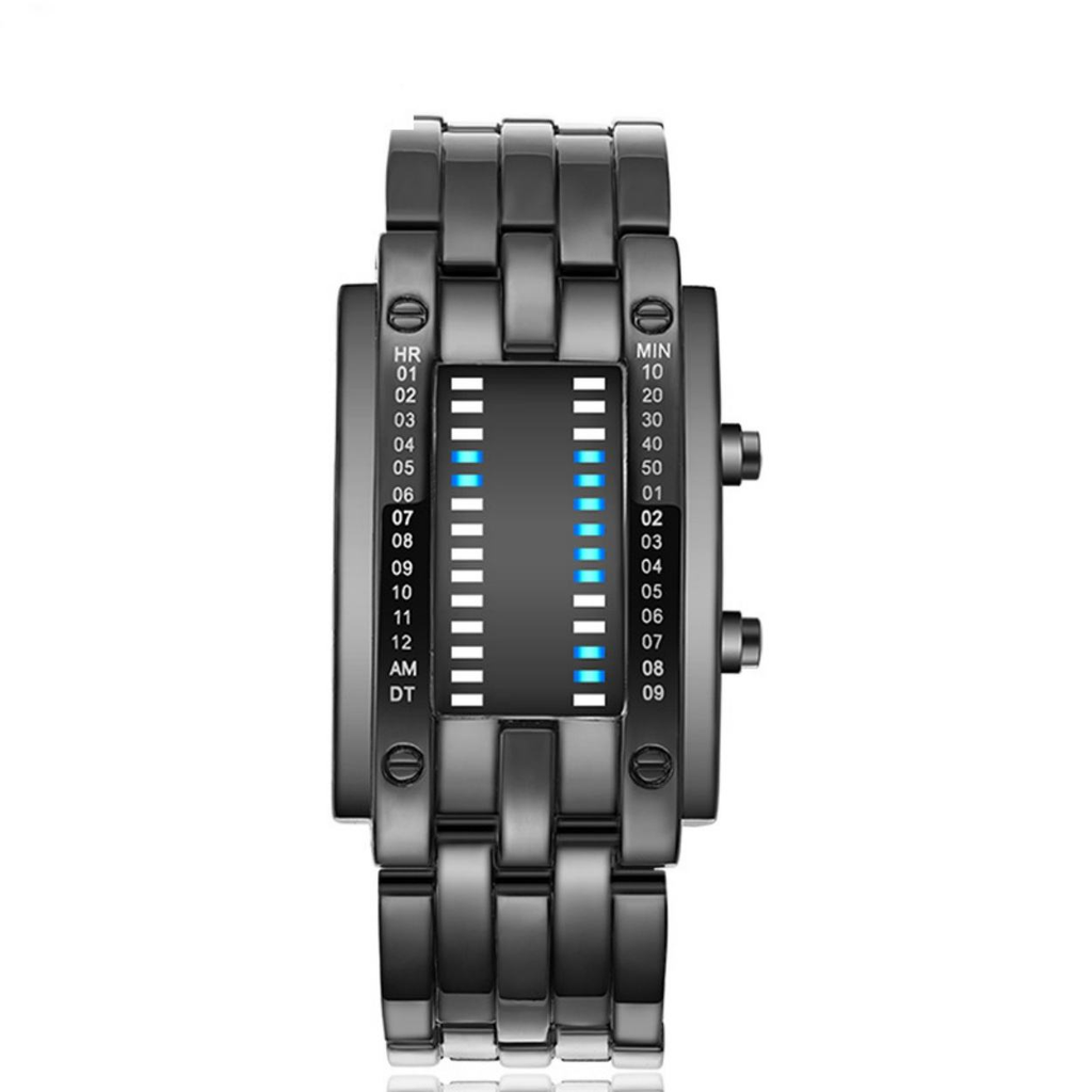 Men's Binary LED Watch