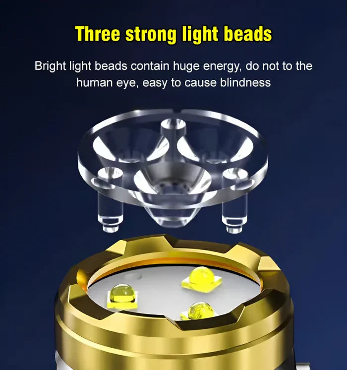 🔦 Three-Eyed Monster Mini Flash – Super Power in Your Hands! 👀💥