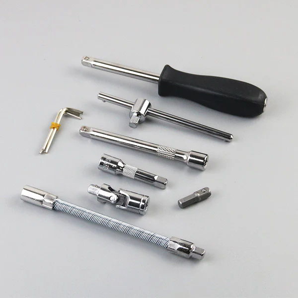 🛠️ 2082 Adjustable Long Handle Ratchet Wrench Set – 46-Piece
