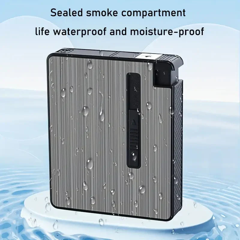 Automatic Ejection Cigarette Dispenser Case Lighter