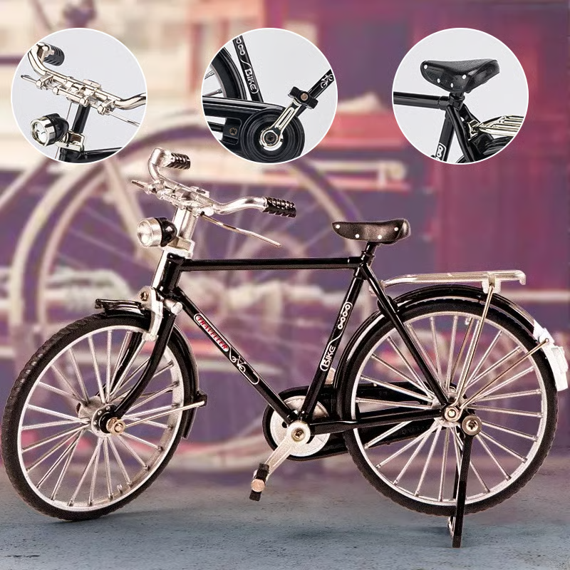 🚴‍♂️✨ Retro Alloy Mini Bike Model – DIY Fun, Classic Style, Timeless Collectible