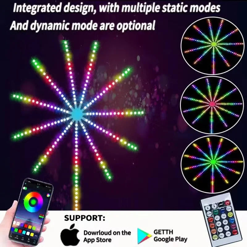 Psychedelic colored lights