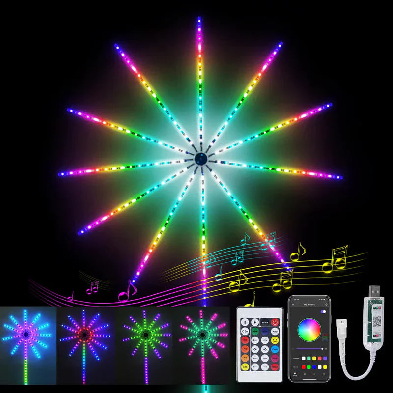 Psychedelic colored lights