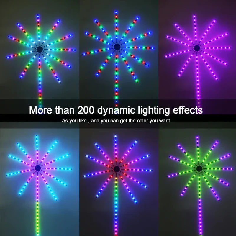 Psychedelic colored lights