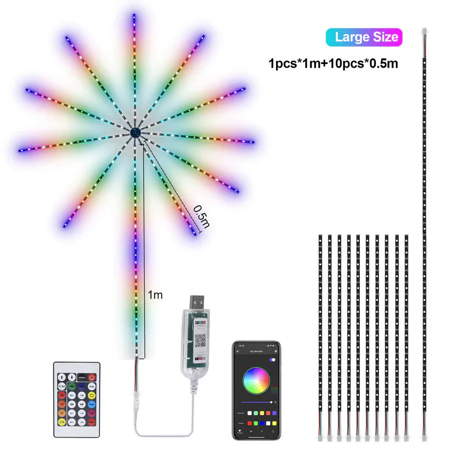 Psychedelic colored lights