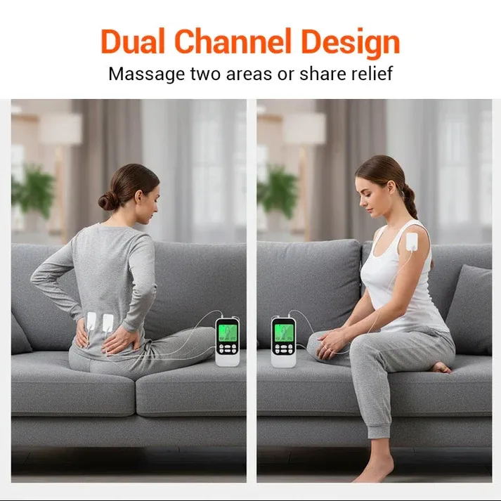 💥Portable Dual Channel TENS Unit Muscle Stimulator