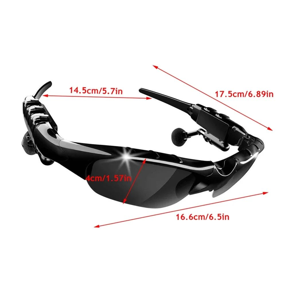 🌞 Ride. Run. Rock. – Bluetooth 5.0 Sports Glasses with Mic & Music