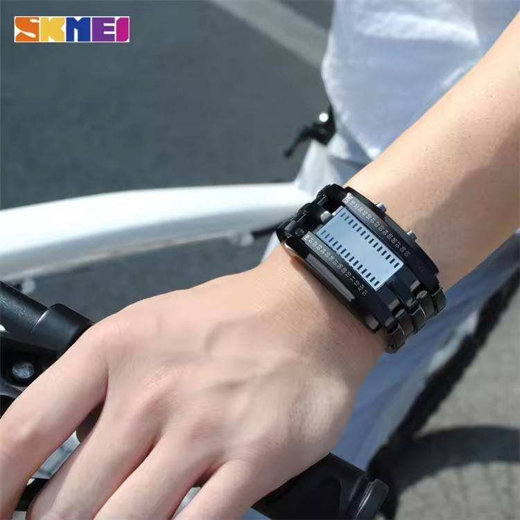 Men's Binary LED Watch