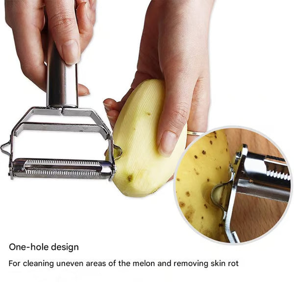 Multi-Purpose Stainless Steel Vegetable Peeler（TWO PCS）