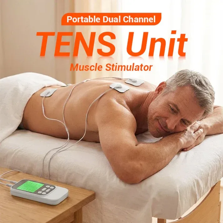 💥Portable Dual Channel TENS Unit Muscle Stimulator