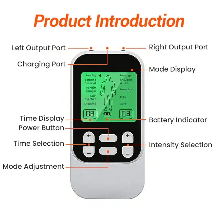 💥Portable Dual Channel TENS Unit Muscle Stimulator
