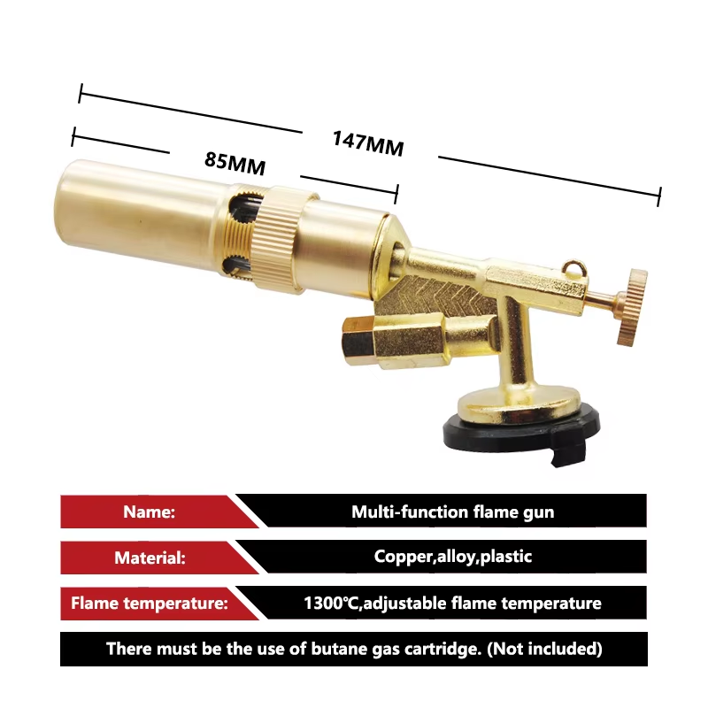 "Ignite with Power – Portable Copper Gas Torch for Outdoor & DIY!"