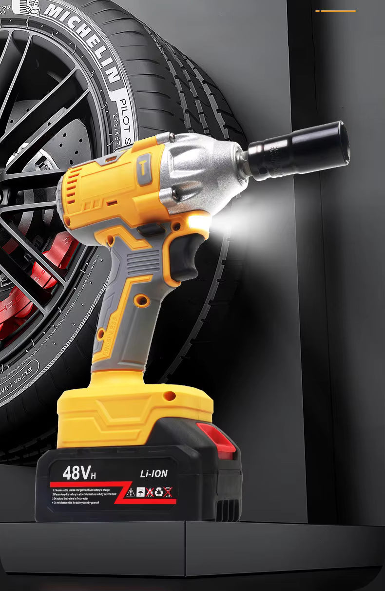 💪Built for Tough Jobs! Electric Impact Wrench + 13pcs Kit🧰🔥