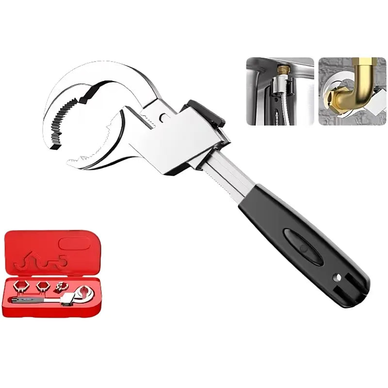 Universally Adjustable Double Open-end Wrench