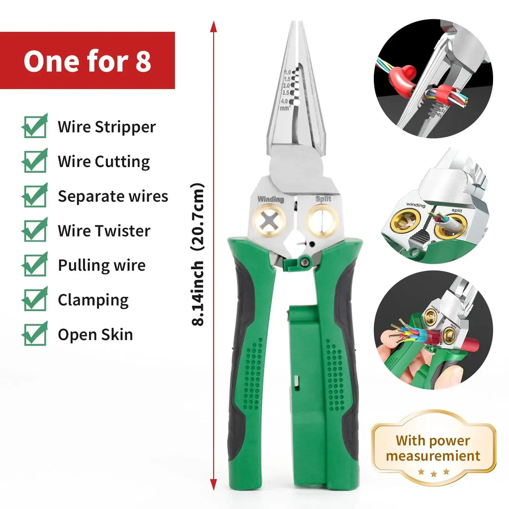 3 दिनको लागि विशेष मूल्य🔥8-in-1 multifunction wire tabisolier scissors with an electrical test