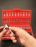 🛠️ 2082 Adjustable Long Handle Ratchet Wrench Set – 46-Piece
