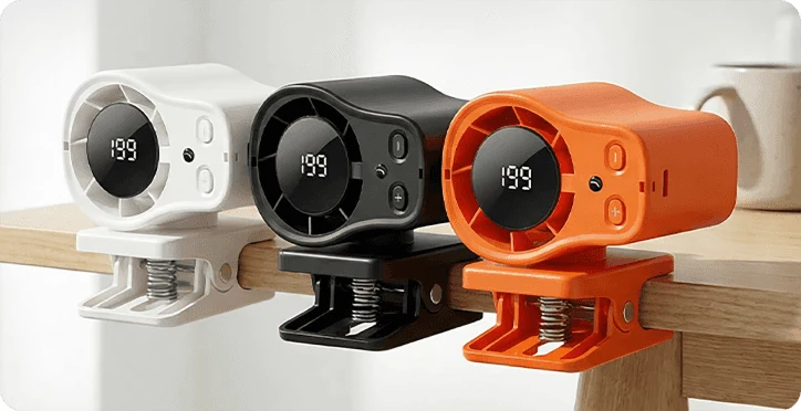 Hands-Free Personal Cooling Fan with LED Display